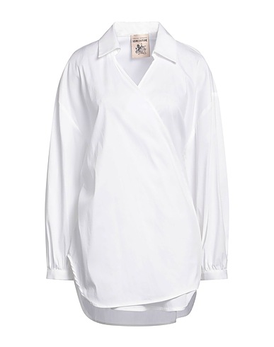SEMICOUTURE Top White 79% Cotton, 18% Polyamide, 3% Elastane