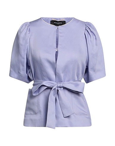 ROCHAS Solid colour shirts & blouses Lilac 63% Rayon, 37% Linen