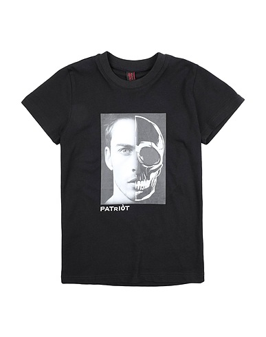 PATRIÒT T-shirt Black 100% Cotton