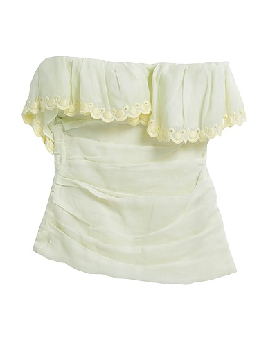 ISABEL MARANT Top Giallo pastello 100% Ramiè