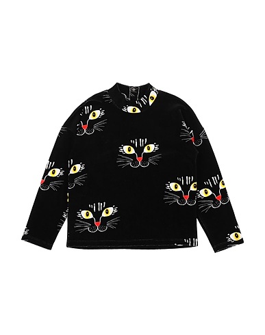 MINI RODINI Sweatshirt Black 100% Organic cotton