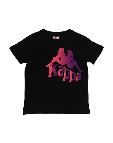 KAPPA T-shirt Noir 100% Coton