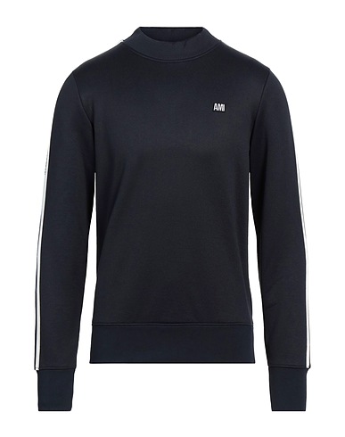 AMI ALEXANDRE MATTIUSSI Sweat-shirt Bleu nuit 60% Polyamide, 40% Coton, Élasthanne, Polyester