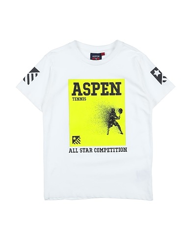 ASPEN POLO CLUB T-shirt Λευκό 95% Βαμβάκι, 5% Ελαστάνη