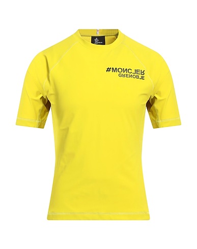 MONCLER GRENOBLE Ｔシャツ ライムグリーン ナイロン 72% / ポリウレタン 28%