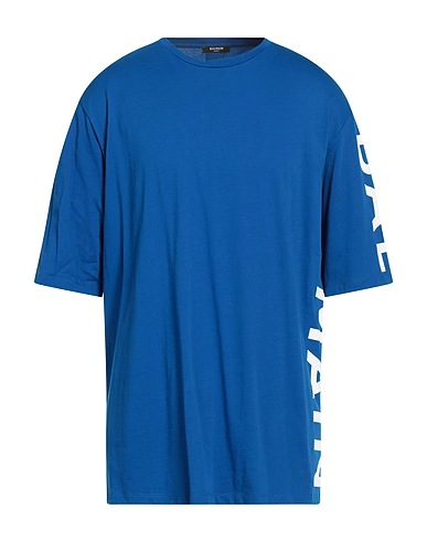 BALMAIN T-shirt Blue 100% Cotton