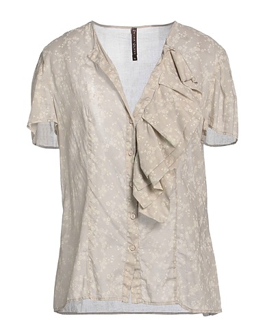 MANILA GRACE Floral shirts & blouses Light grey 100% Cotton