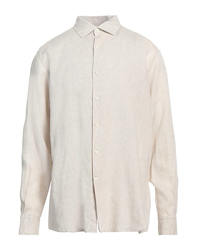 ZEGNA リネンシャツ ベージュ リネン 100%