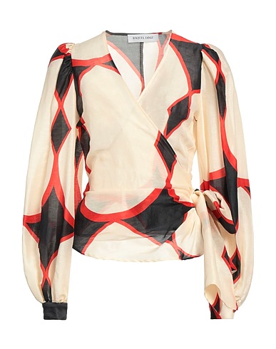 RAQUEL DINIZ Linen shirt Cream 58% Linen, 42% Silk