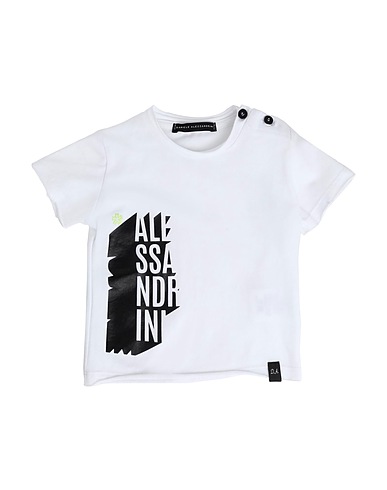 DANIELE ALESSANDRINI T-shirt White 93% Cotton, 7% Elastane