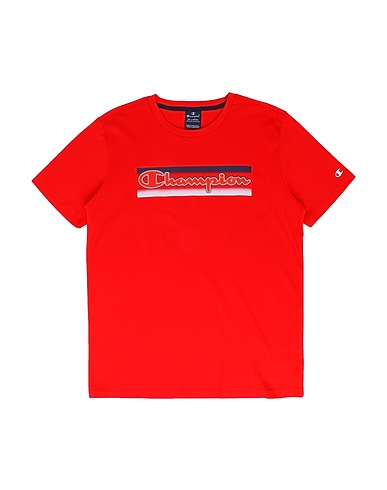 CHAMPION T-shirt Rosso 100% Cotone