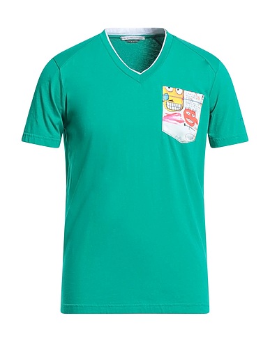 GREY DANIELE ALESSANDRINI T-Shirt Grün 100% Baumwolle