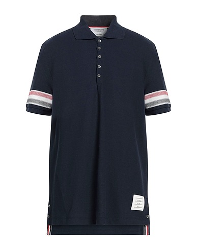 THOM BROWNE ポロシャツ ミッドナイトブルー コットン 100%
