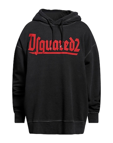 DSQUARED2 Hooded track jacket  Charcoal 100% Cotton