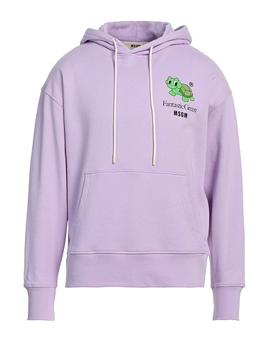 MSGM Hooded sweatshirt Lilac 100% Organic cotton