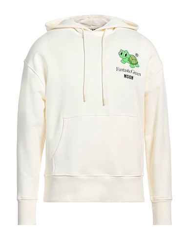 MSGM Hoodie Elfenbein 100% Organische Baumwolle