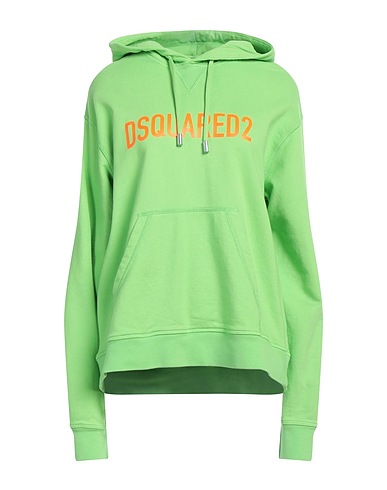 DSQUARED2 Felpa Verde chiaro 100% Cotone, Elastan