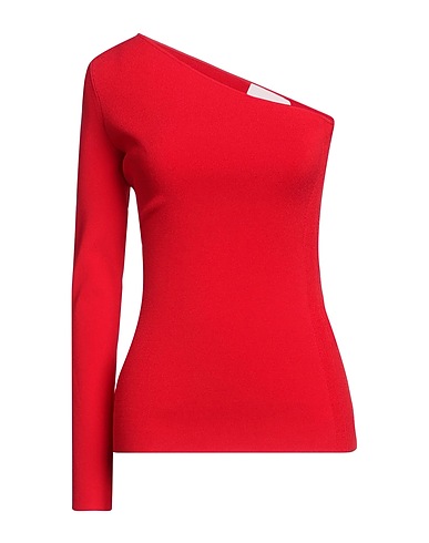 VB BODY VICTORIA BECKHAM Top asymétrique Rouge 66% Viscose, 21% Élasthanne, 13% Polyester