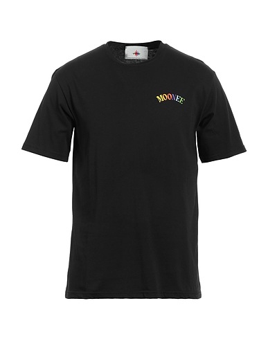 MOONEE T-Shirt Schwarz 100% Baumwolle