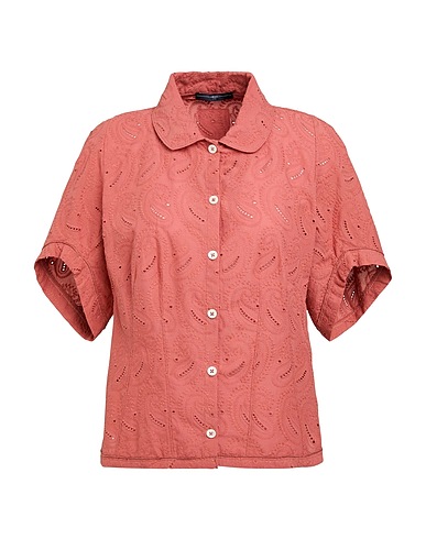 HIGH Camicie e bluse in pizzo Rosa antico 100% Cotone