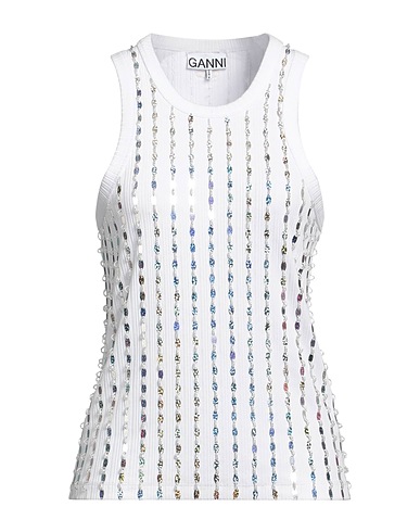 GANNI Top 66% Viscose, 28% Polyester recyclé, 6% Élasthanne