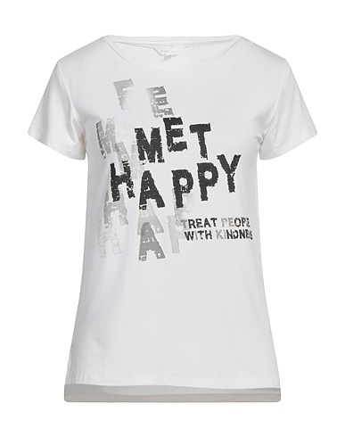 MET JEANS T-shirt White 95% Viscose, 5% Elastane
