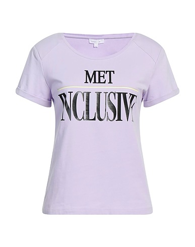 MET JEANS T-shirt Λιλά 93% Βαμβάκι, 7% Ελαστάνη