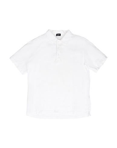 IL GUFO Polo Bianco 100% Lino