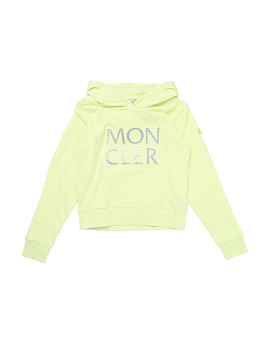 MONCLER Hooded track jacket  Light green 100% Cotton
