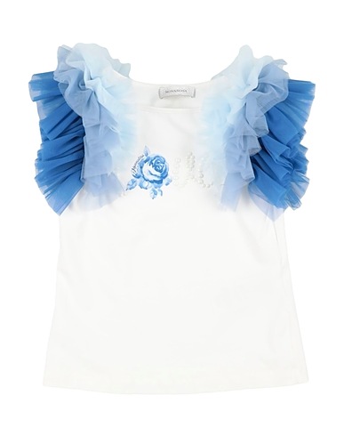 MONNALISA T-shirt Bianco 95% Cotone, 5% Elastan, Poliammide