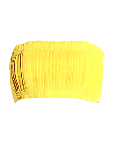 ULLA JOHNSON Top Yellow 53% Cotton, 45% Linen, 2% Silk