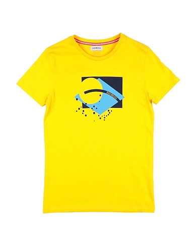 BIKKEMBERGS T-Shirt Gelb 100% Baumwolle