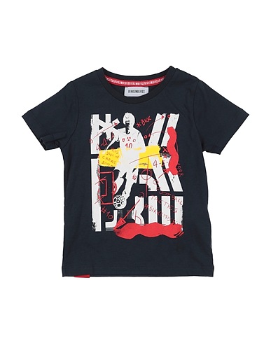 BIKKEMBERGS T-shirt Midnight blue 100% Cotton