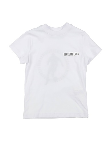 BIKKEMBERGS T-shirt Blanc 100% Coton