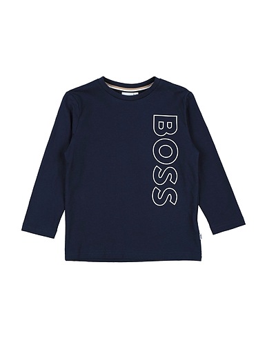 BOSS T-shirt Midnight blue 100% Cotton, Elastane