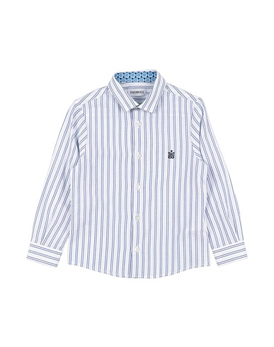 BIKKEMBERGS Patterned shirt White 100% Cotton