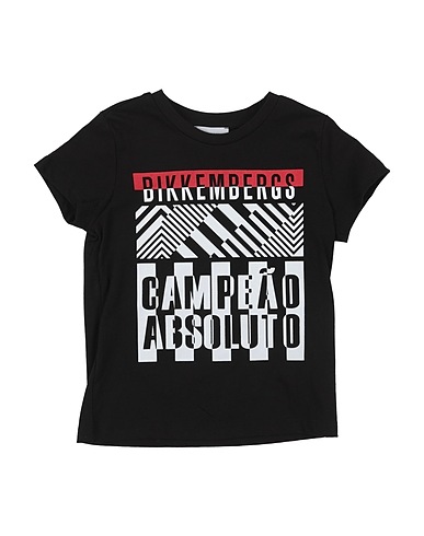 BIKKEMBERGS T-shirt Black 100% Cotton