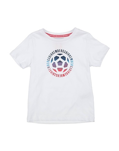 BIKKEMBERGS T-Shirt Weiß 100% Baumwolle
