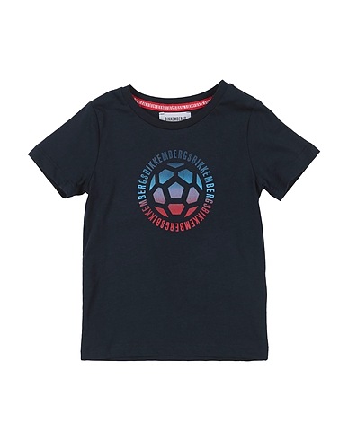 BIKKEMBERGS T-shirt Midnight blue 100% Cotton