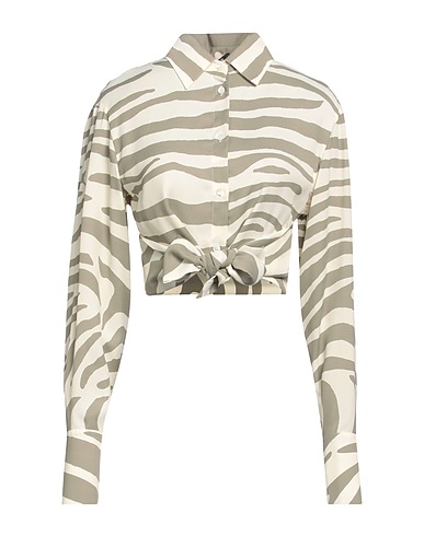 BALMAIN Patterned shirts & blouses Ivory 71% Viscose, 29% Tencel™