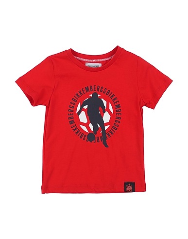 BIKKEMBERGS T-shirt Red 100% Cotton