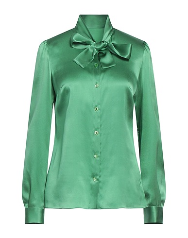 DOLCE&GABBANA Shirts & blouses with bow Green 100% Silk