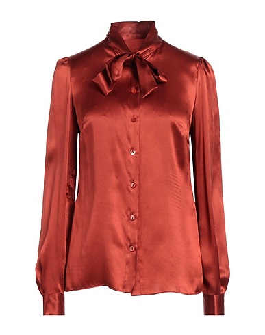 DOLCE&GABBANA Camicie e bluse con fiocco Ruggine 100% Seta