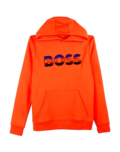 BOSS Sweatshirt Orange 87% Cotton, 13% Polyester, Elastane