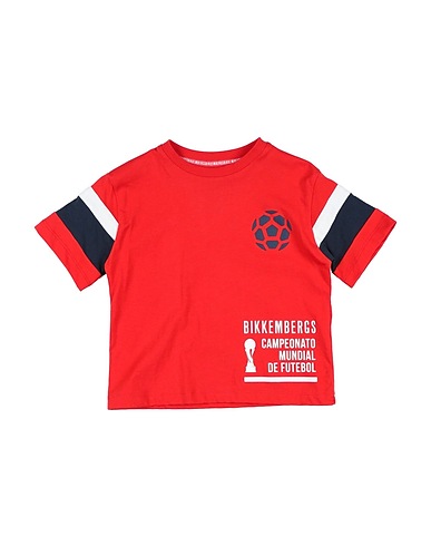 BIKKEMBERGS T-shirt Red 100% Cotton