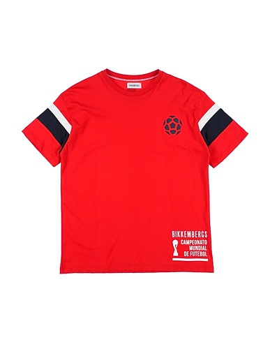 BIKKEMBERGS T-shirt Red 100% Cotton
