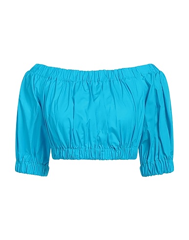 P.A.R.O.S.H. Top Azurblau 100% Baumwolle