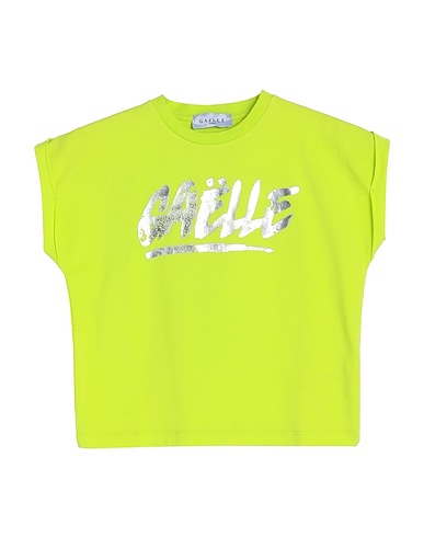 GAëLLE Paris T-shirt Verde lime 95% Cotone, 5% Elastan