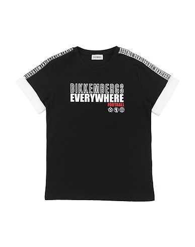 BIKKEMBERGS T-Shirt Schwarz 100% Baumwolle