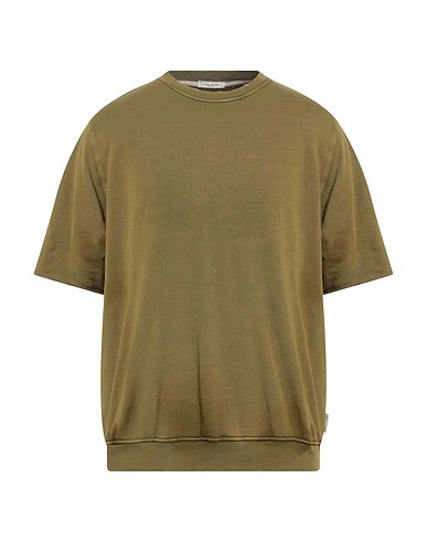 PAOLO PECORA Sudadera Verde militar 100% Algodón